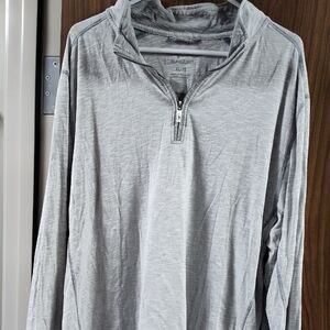 Tommy Bahama Light Gray Zip-Up Sweater